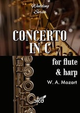 CONCERTO IN C for Flute and Harp K. 299 P.O.D. cover